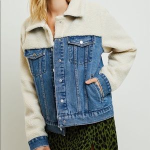 PacSun Vintage Mixed Sherpa Trucker Jacket
